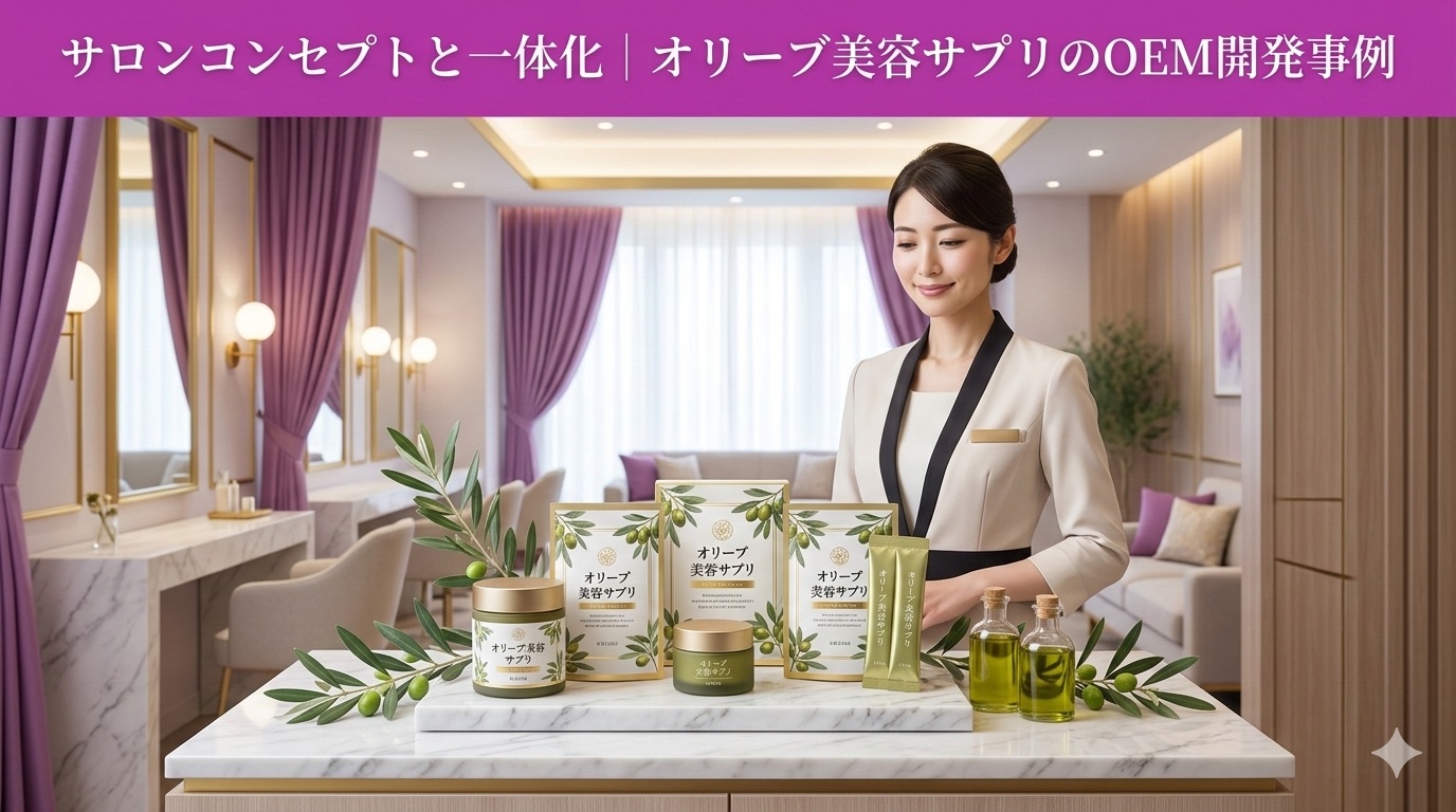 エステサロンのオリーブ美容サプリOEM