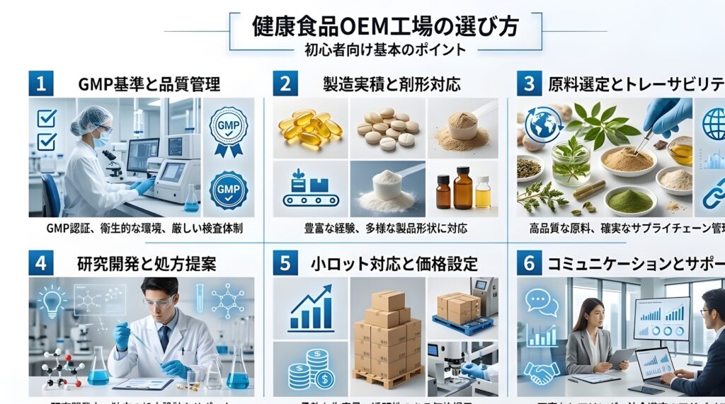 OEM工場の選び方｜失敗しない7つのチェックポイント