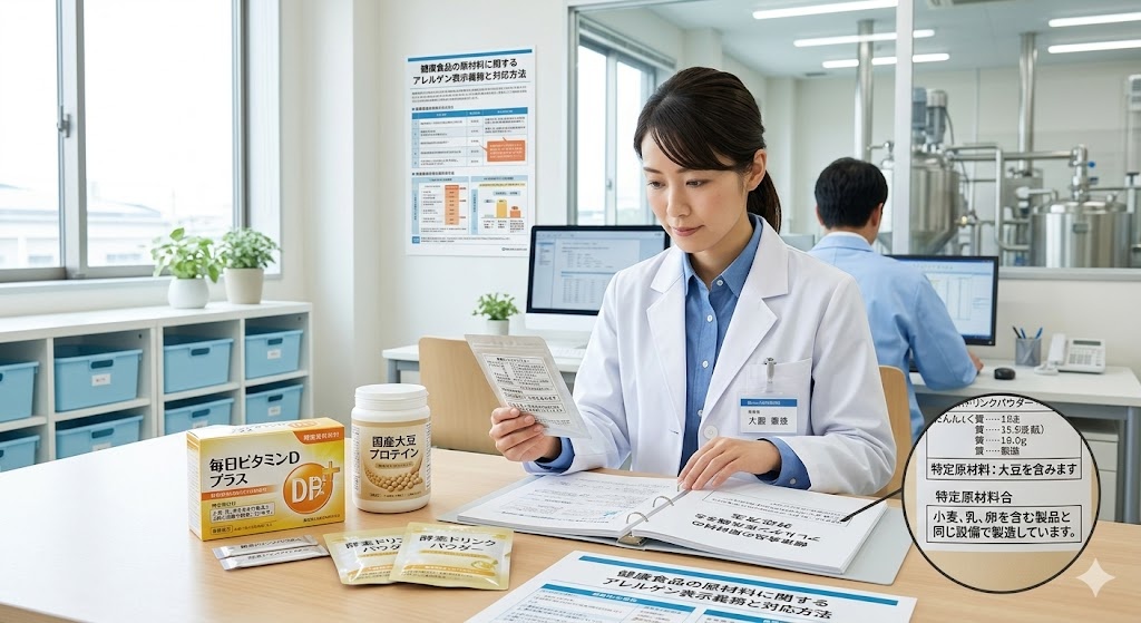 健康食品の原材料に関するアレルゲン表示義務と対応方法【専門家解説】最新法規制対応