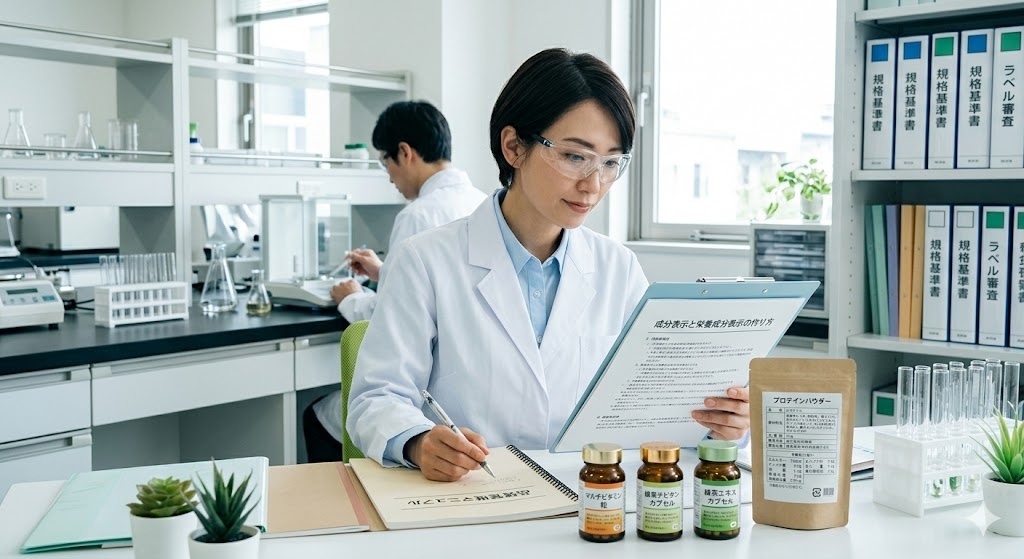 健康食品の成分表示と栄養成分表示の正しい作り方【工程別】失敗しない商品開発ロードマップ