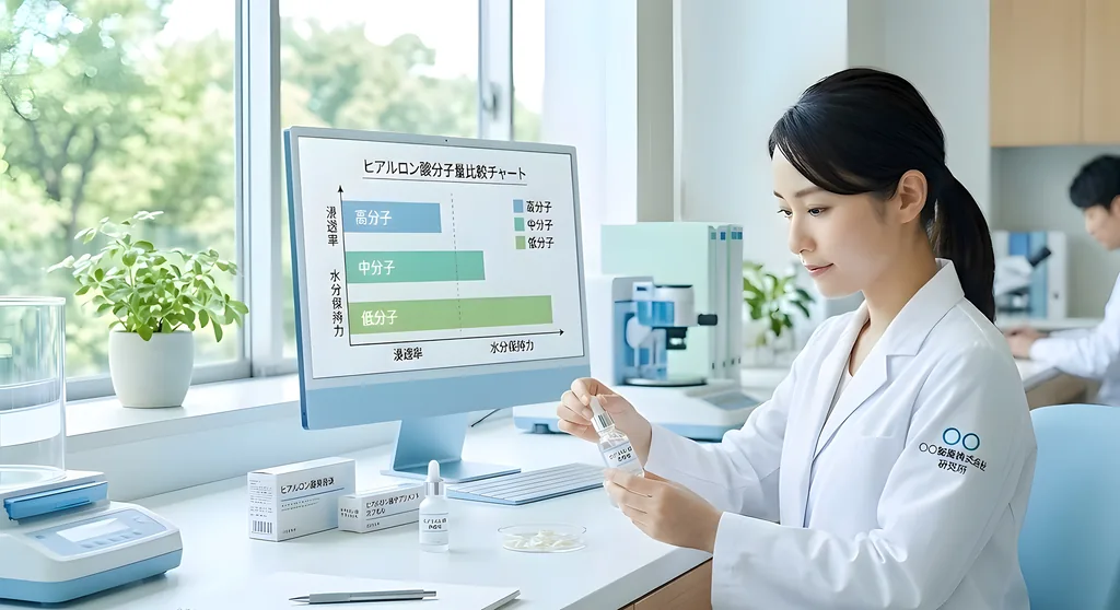 ヒアルロン酸のOEM製造ガイド｜分子量・配合量・剤形の選び方