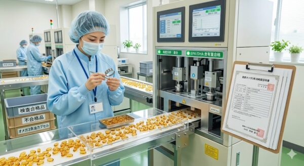 DHA・EPA（フィッシュオイル）のOEM製造ガイド｜酸化防止と品質管理 | 天丸製薬