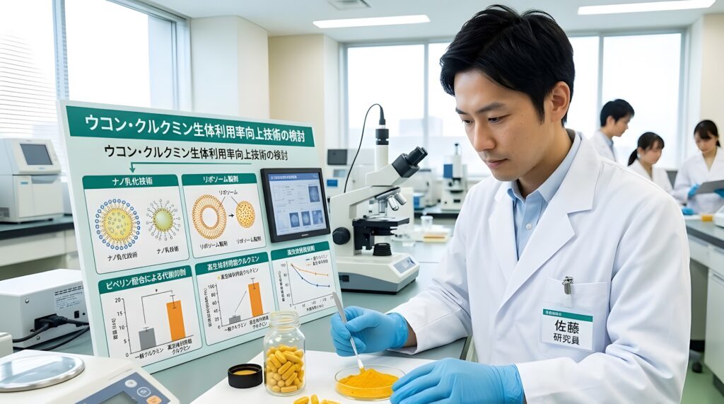 クルクミン（ウコン）のOEM製造ガイド｜吸収率改善技術と配合設計