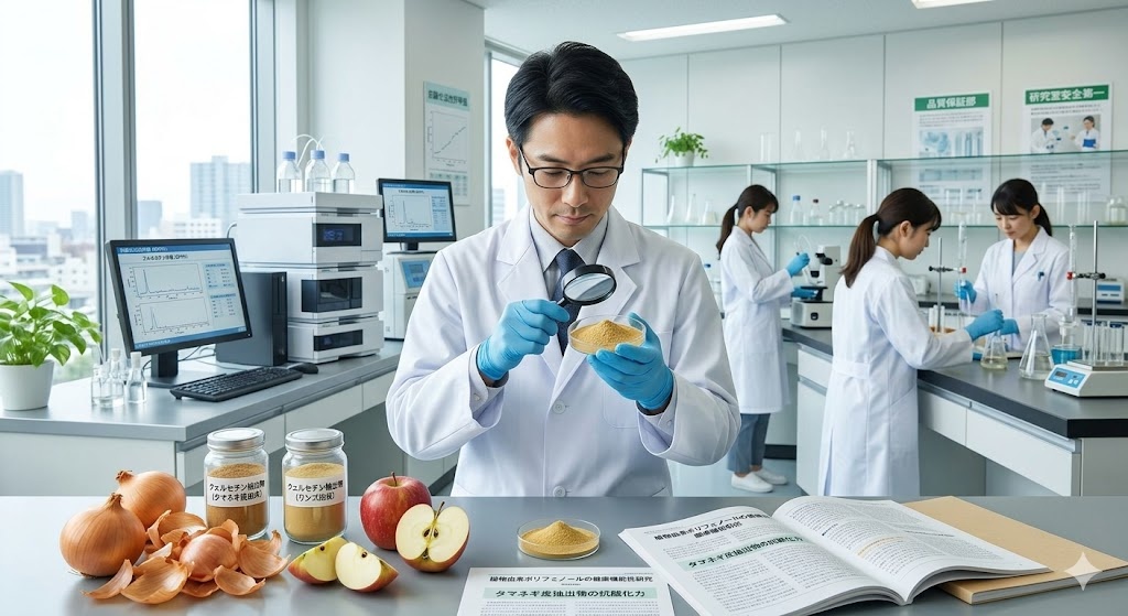 ケルセチンのOEM製造ガイド｜抗酸化・抗炎症成分の配合設計【エビデンスあり】効果・副作用・配合量を徹底解説