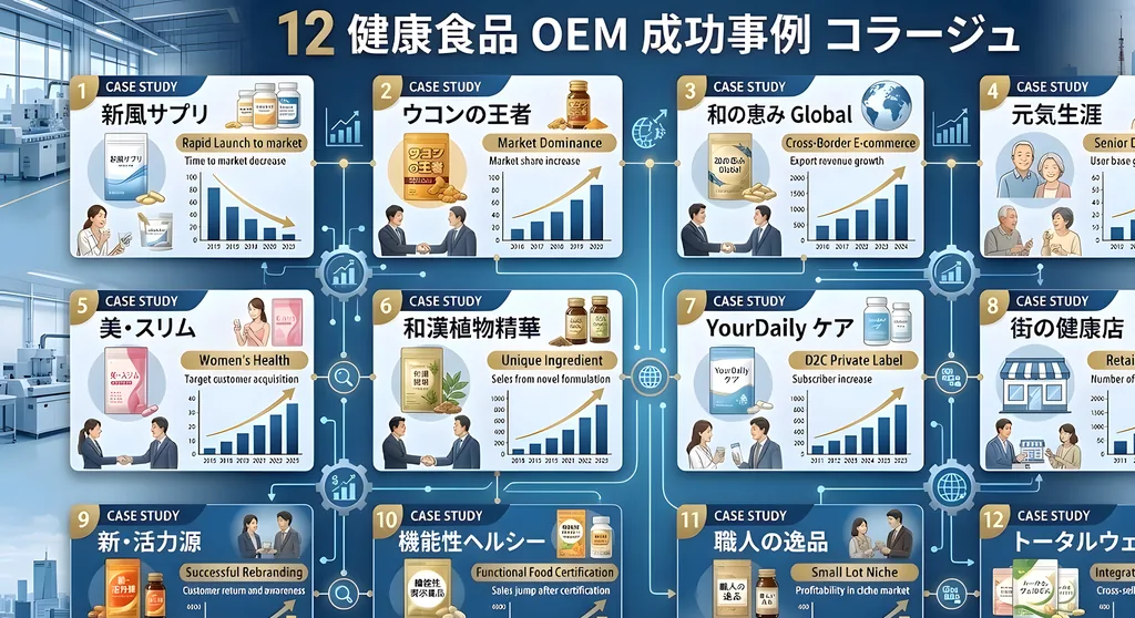 健康食品OEM成功事例12選｜企業・個人の実績データと秘訣
