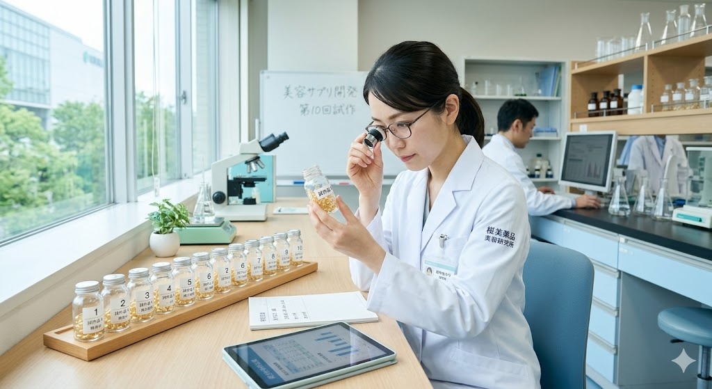 美容サプリOEM成功事例｜10回の試作で完璧な製品を実現した話