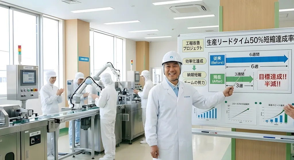 納期短縮OEM成功事例｜一貫製造体制で従来の半分の納期を実現