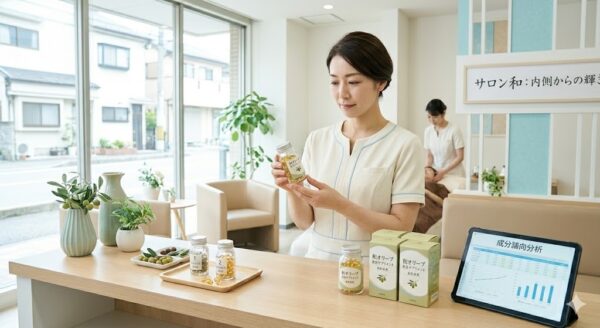 エステサロンのオリーブ美容サプリOEM｜サロンの世界観を製品に | 天丸製薬