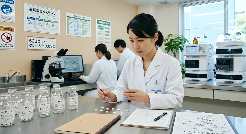 天丸製薬の品質保証プロセス｜523ロット・クレーム率0.08%を支える4ステップ【天丸製薬の強み】実績ベースで解説