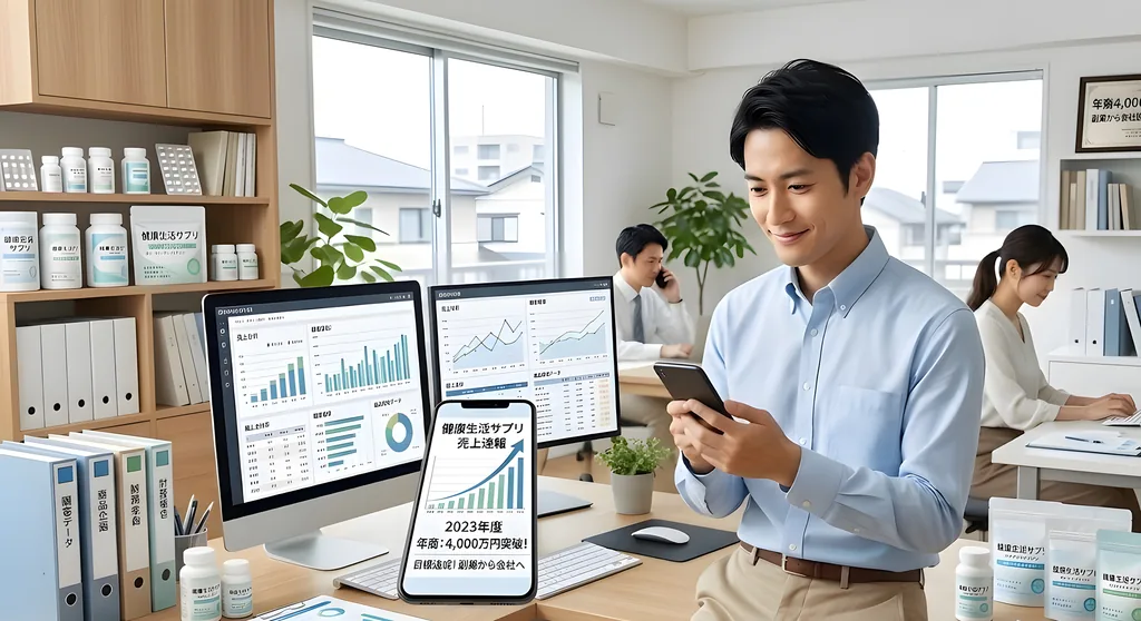 副業から年商4,000万円|サプリメント個人事業主のAmazon販売成功事例