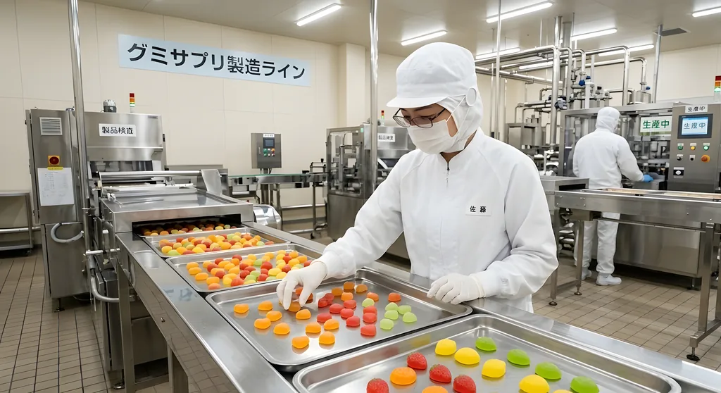 グミサプリメントのOEM製造ガイド｜処方設計・製造技術・剤形トレンド【工程別】失敗しない商品開発ロードマップ