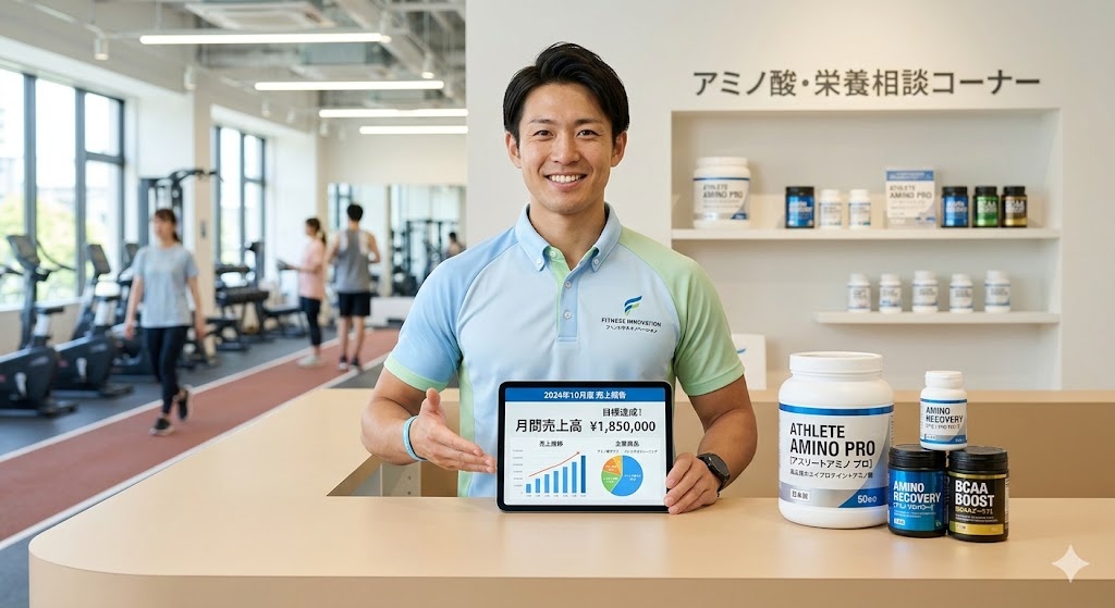 【成功事例】フィットネストレーナーが開発したアミノ酸サプリで月間売上100万円を達成した方法
