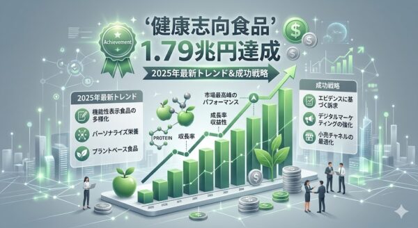 健康志向食品市場が1兆7,944億円に達成！2025年最新動向と成功戦略 | 天丸製薬