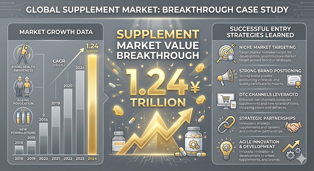 サプリメント市場1兆2,382億円突破！成功企業に学ぶ参入戦略