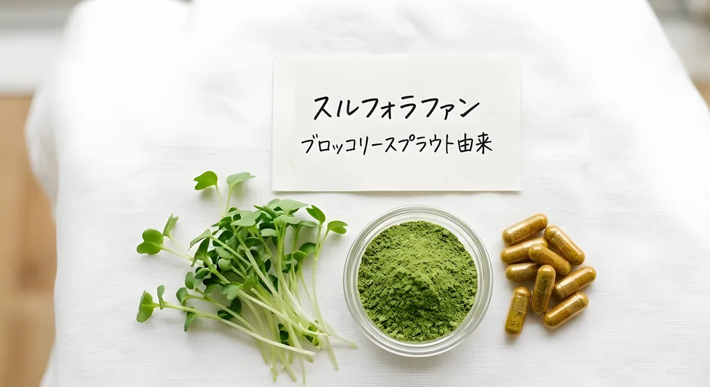 スルフォラファン(ブロッコリースプラウト由来)のOEM製造ガイド｜肝機能・抗酸化成分の配合設計と表示戦略【エビデンスあり】