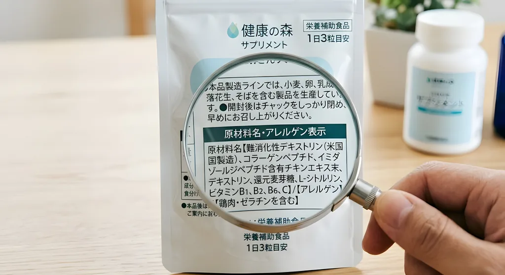 健康食品のアレルゲン表示・原材料表示の実務ガイド｜表示ミスを防ぐチェックポイント【専門家解説】最新法規制対応
