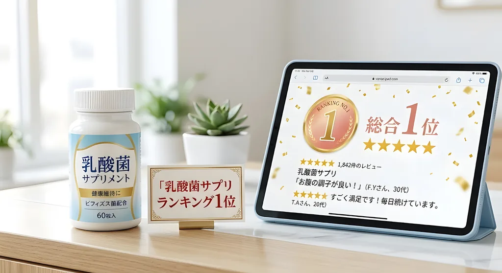 【成功事例】楽天ランキング1位を獲得した乳酸菌サプリ|レビューとリピートで伸ばした話 6 【成功事例】楽天ランキング1位を獲得した乳酸菌サプリ|レビューとリピートで伸ばした話