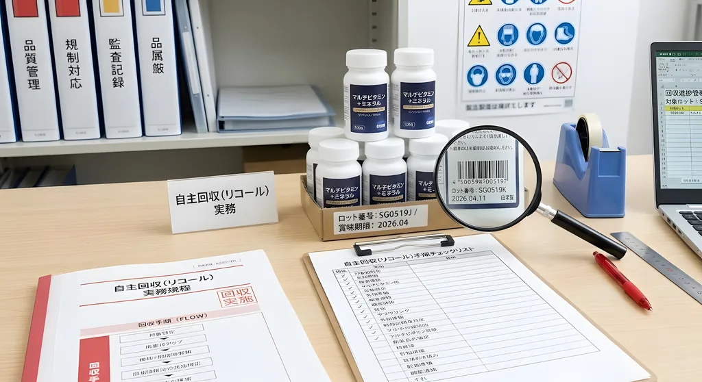 健康食品の自主回収(リコール)の実務フローガイド｜届出義務と初動対応【専門家解説】最新法規制対応