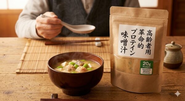 【成功事例】おいしい味噌汁プロテイン：高齢者市場に挑む革新的プロテイン開発 | 天丸製薬