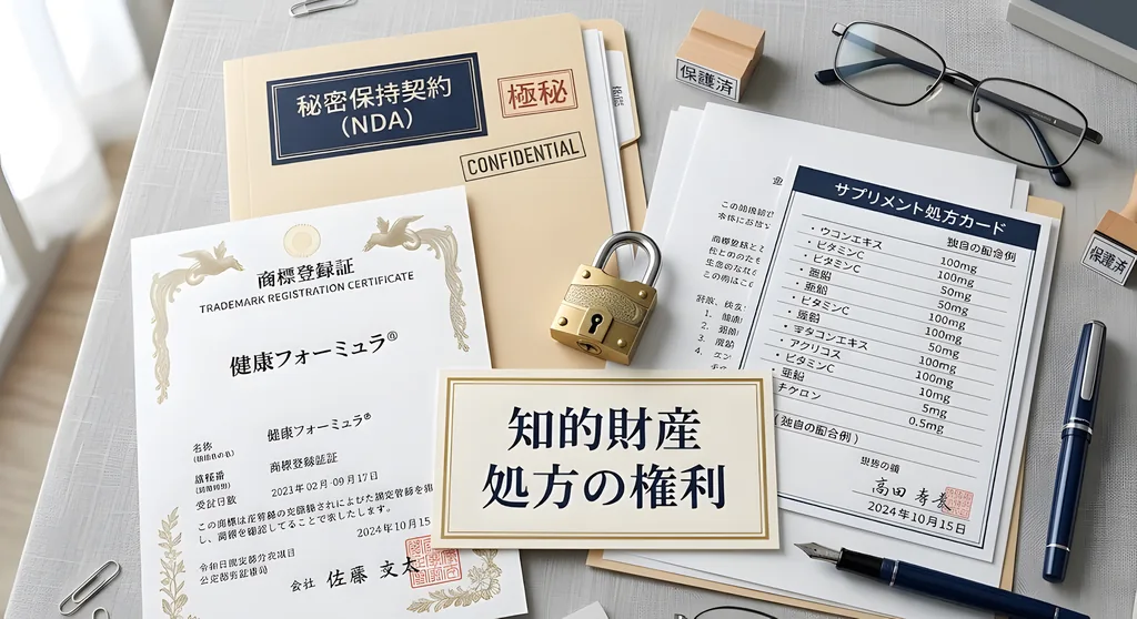 健康食品OEMの知的財産(処方の権利)の基礎知識｜処方・ブランドを守る考え方【2026年版】完全ガイド