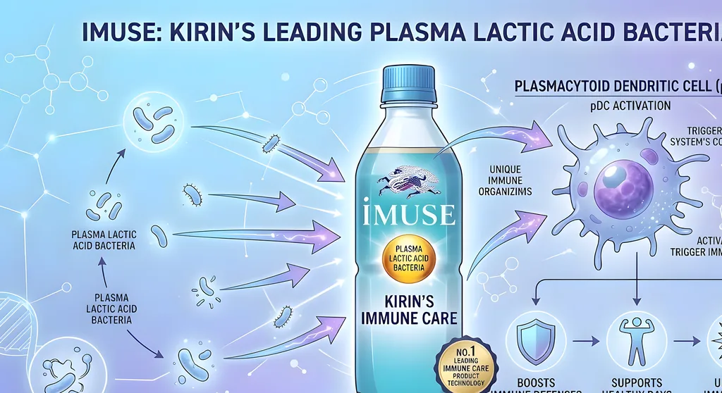 プラズマ乳酸菌（iMUSE）配合で免疫ケア市場をリード：キリンの成功事例