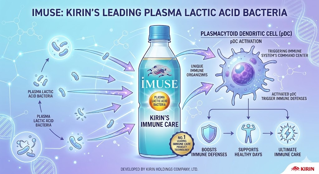 プラズマ乳酸菌（iMUSE）配合で免疫ケア市場をリード：キリンの成功事例