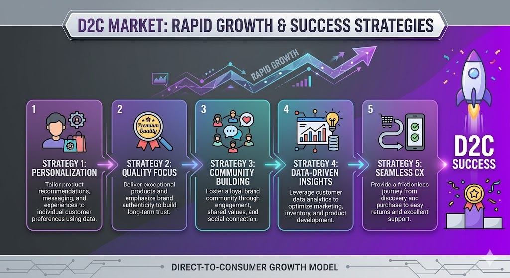 D2C市場急成長！パーソナライズと品質重視で成功する5つの戦略