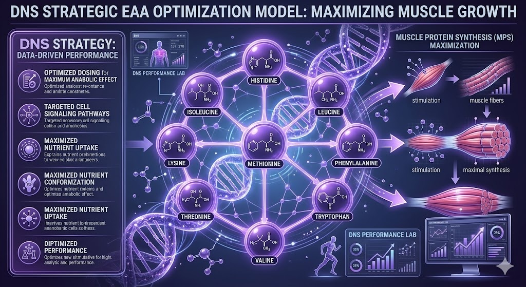 EAA配合で筋肉成長を最大化：DNSの成功に学ぶアミノ酸サプリメント戦略