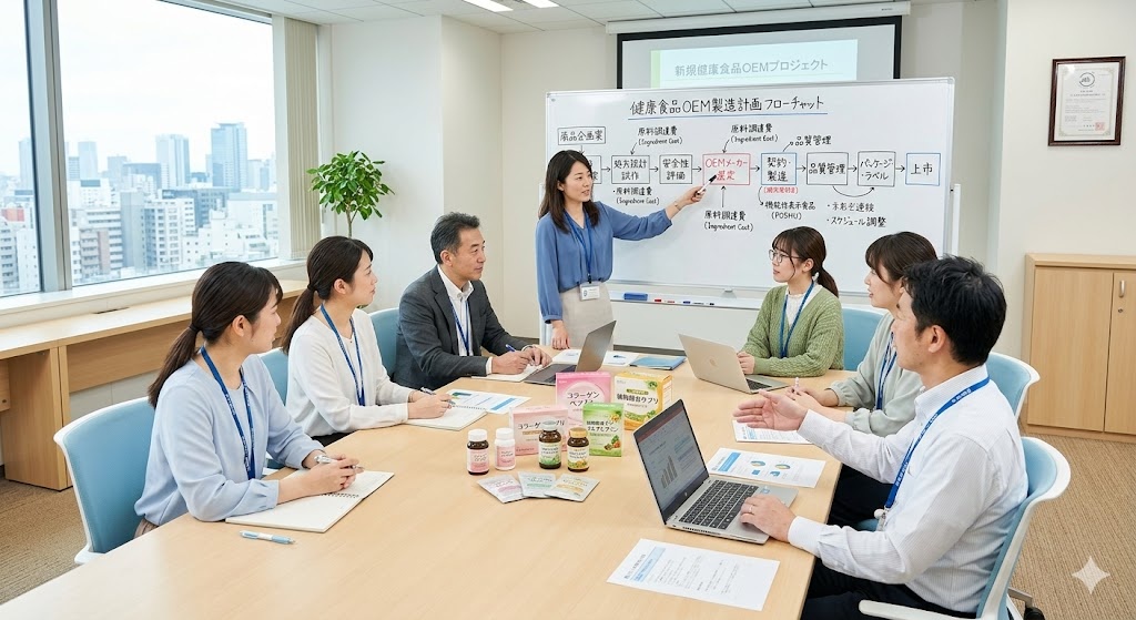 健康食品OEMの企画から製造まで｜初めての方向け完全ガイド【工程別】失敗しない商品開発ロードマップ