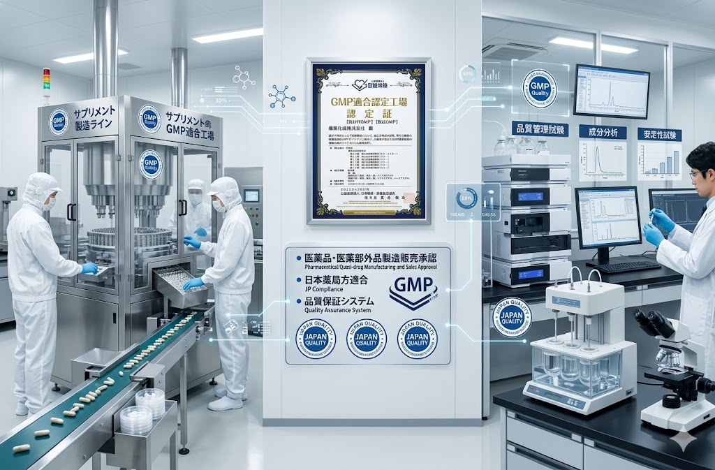 GMP認証とは？健康食品製造の品質管理基準を解説【2025年版】完全ガイド