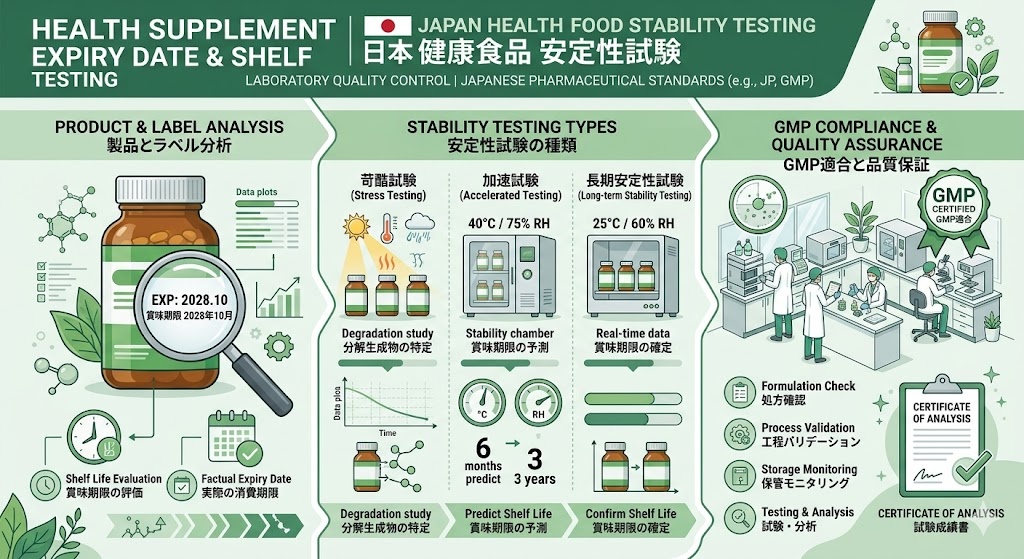 健康食品の賞味期限設定｜根拠試験と適切な期間の決め方【2025年版】完全ガイド