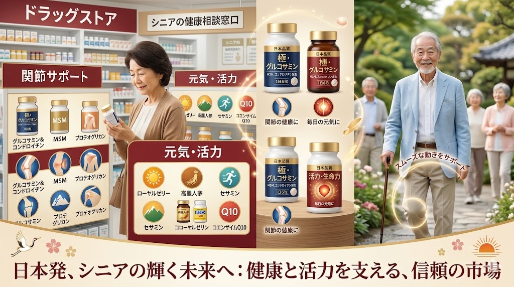 シニア向け健康食品市場｜高齢者に選ばれる製品の特徴【2025年最新】市場トレンド徹底分析